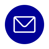 mail icon blue background